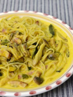 かぼちゃのスープパスタ-レシピのメイン写真