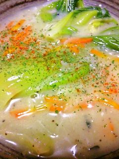 超簡単!! 青梗菜のクリーム煮-レシピのメイン写真