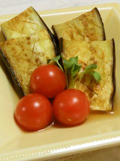 ナスのコンソメ焼き浸し-レシピのメイン写真