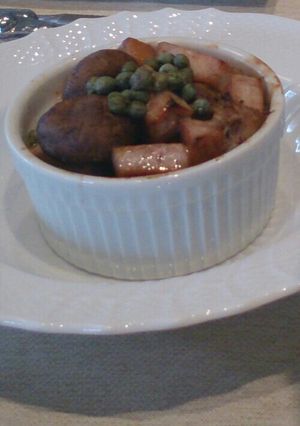 カジキマグロとバルサミコキノコonカマン-レシピのメイン写真
