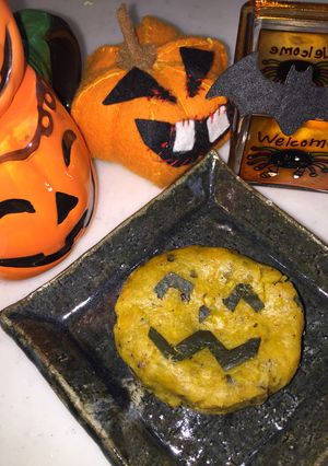 かぼちゃもち ハロウィンにも-レシピのメイン写真