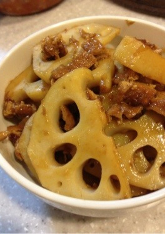 れんこん炒め〜油揚げおかか醤油を使用〜-レシピのメイン写真