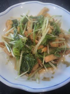 みず菜と油揚げのサラダ-レシピのメイン写真