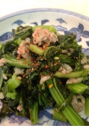 野沢菜と豚肉の炒め物-レシピのメイン写真