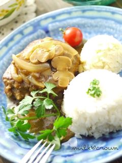 煮込みハンバーグ-レシピのメイン写真