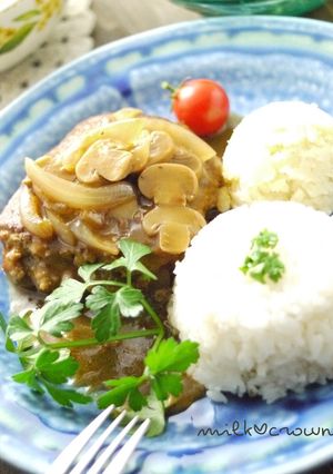 煮込みハンバーグ-レシピのメイン写真