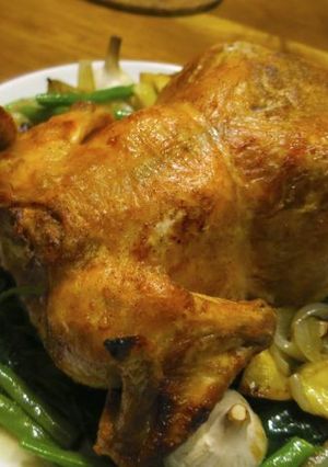 我が家の鶏の丸焼き（ローストチキン）-レシピのメイン写真