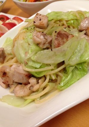 キャベツと鶏肉のペペロンチーノ-レシピのメイン写真