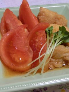 トマトと揚げの煮びたし-レシピのメイン写真