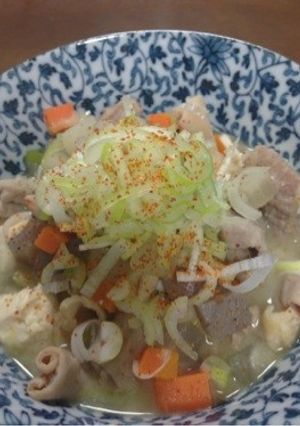 脂をカット！ヘルシーなモツ煮-レシピのメイン写真