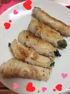 豚肉の梅しそ巻き♡-レシピのメイン写真