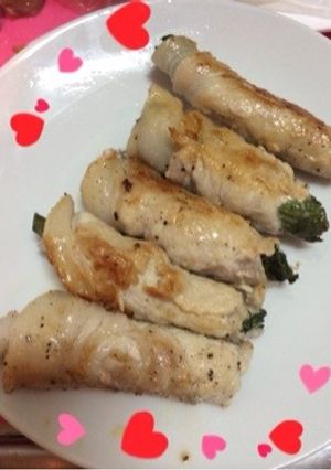豚肉の梅しそ巻き♡-レシピのメイン写真