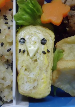 *セキセイインコの卵焼き☆キャラ弁*-レシピのメイン写真