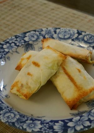 残りカレーの揚げない春巻き-レシピのメイン写真
