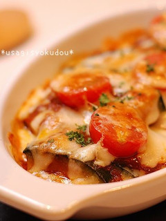 トースターで♬かぼちゃのトマトチーズ焼き-レシピのメイン写真