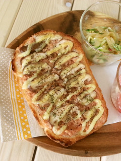 *ツナと椎茸マヨトースト*-レシピのメイン写真