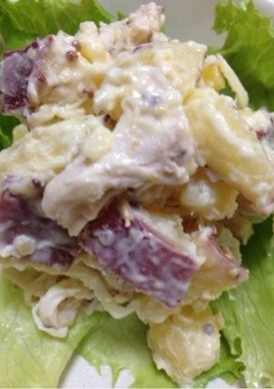 さつまいもとチキンのサラダ-レシピのメイン写真