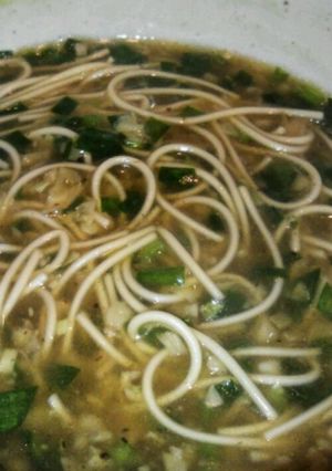 ネギとキノコのトロトロうどん-レシピのメイン写真
