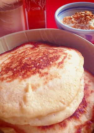 こだま酵母でイースト発酵のパンケーキ-レシピのメイン写真
