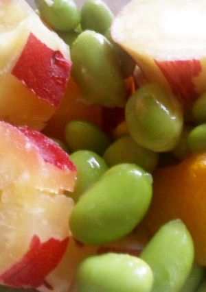 さつまいもレモン煮の枝豆ぞえ-レシピのメイン写真