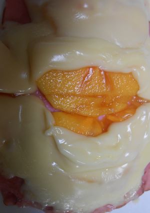 柿とハムのとろけるチーズのせ-レシピのメイン写真