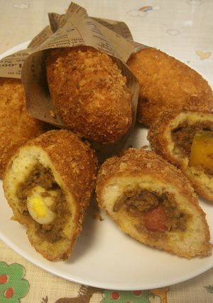 お楽しみカレーパン　キーマカレーリメイク-レシピのメイン写真