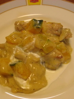 鶏手羽元とカボチャのクリーム煮-レシピのメイン写真