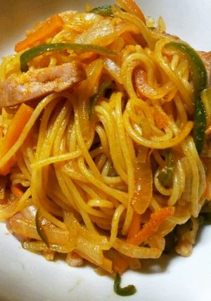 細いパスタでちゃちゃっと♫ナポリタン-レシピのメイン写真