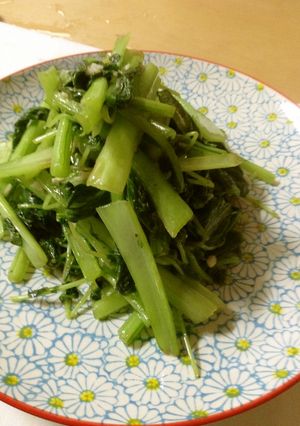 青菜炒め(小松菜と豆苗)-レシピのメイン写真