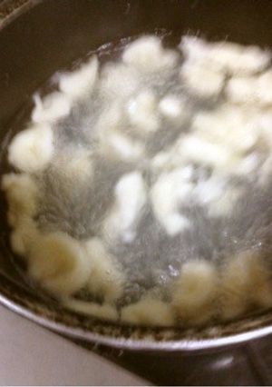 うどん（乾麺）deモッチモチのすいとん♪-レシピのメイン写真