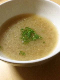 蓮根のすりおろし味噌汁-レシピのメイン写真