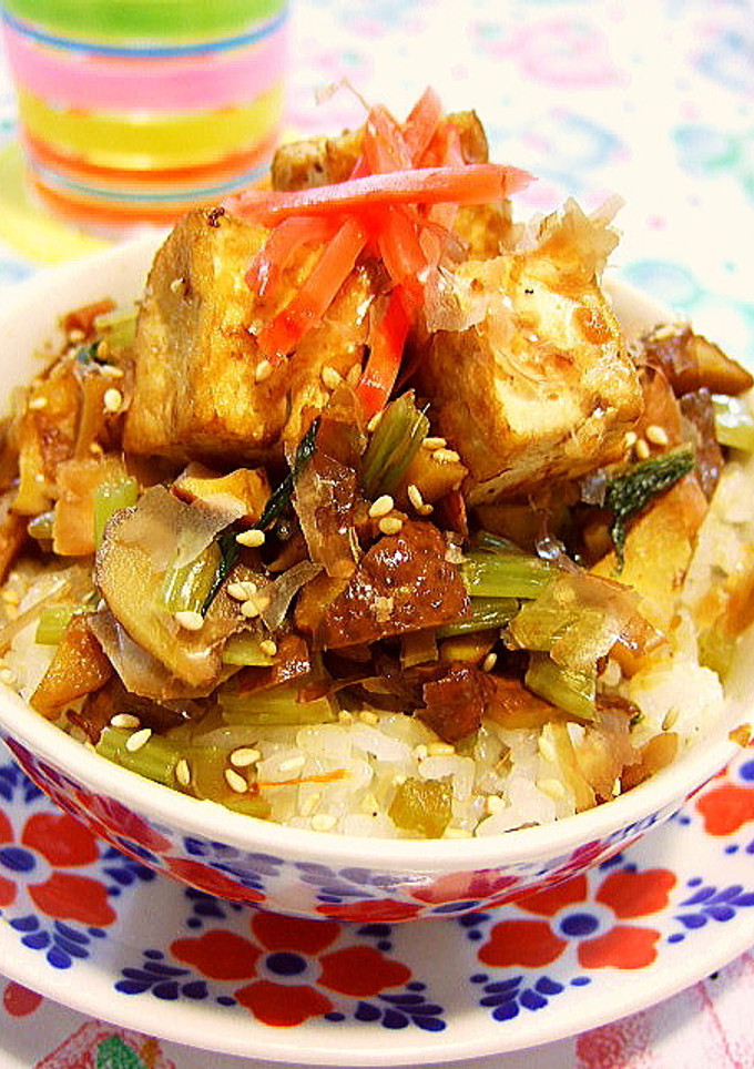 簡単！あまり野菜と揚げ丼ぶり♥-レシピのメイン写真