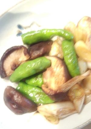 しいたけとネギの醤油炒め-レシピのメイン写真