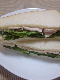 茹で鶏のサンドイッチ-レシピのメイン写真