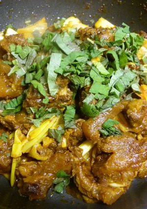 ことこと煮込んで牛筋の照焼カレー風-レシピのメイン写真