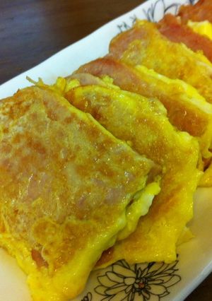 韓国の定番手抜きおかず？卵つけスパム焼き-レシピのメイン写真