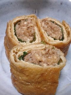 豚挽き肉の油揚げ巻き-レシピのメイン写真