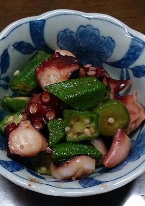 たこオクラ炒め-レシピのメイン写真