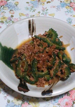ゴーヤと挽き肉の炒め煮-レシピのメイン写真