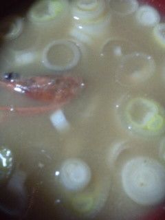 簡単!甘エビの味噌汁☆-レシピのメイン写真