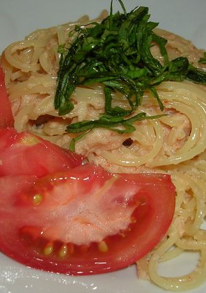 簡単クリーミー明太子パスタ(*^^)v-レシピのメイン写真