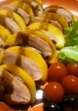 バルサミコソースで食べる鴨と桃-レシピのメイン写真