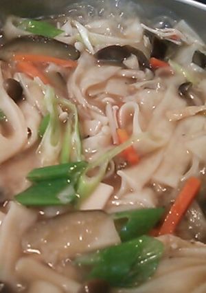 簡単☆きしめんで作る煮ぼうとう-レシピのメイン写真