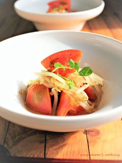 麺つゆ+ナンプラーで♪もやしとトマト炒め-レシピのメイン写真