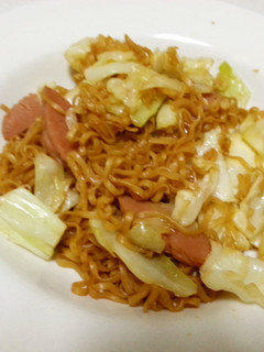 チキンラーメンDE焼きそば-レシピのメイン写真