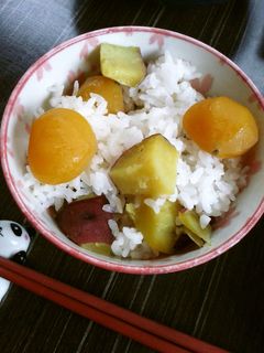 さつまいも&栗の甘露煮ご飯-レシピのメイン写真
