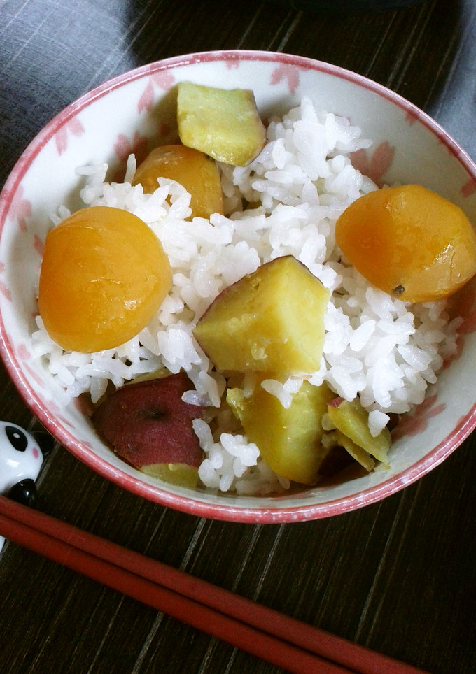 さつまいも＆栗の甘露煮ご飯-レシピのメイン写真