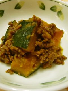 ★簡単に*かぼちゃのそぼろ煮*で~す。♪-レシピのメイン写真