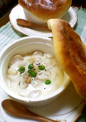 壷焼き・きのこのクリーム煮『グリビー』-レシピのメイン写真