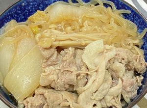 簡単★えのき玉ねぎ白菜の豚肉すき焼き風煮-レシピのメイン写真